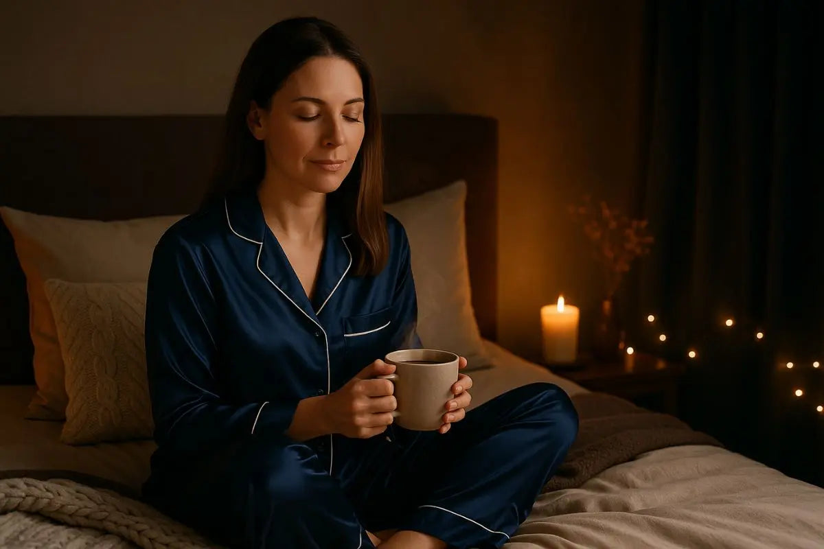 Pyjama en soie : l’allié cocooning de l’automne